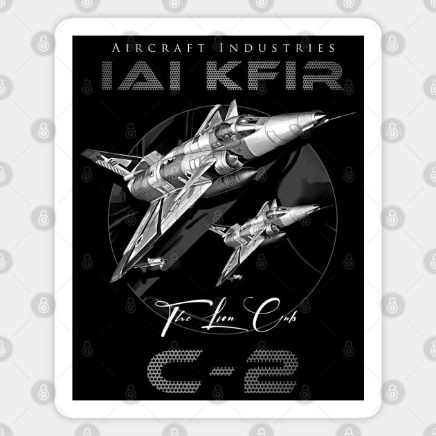 IAI Kfir C2 Supersonic Fighterjet Aircraft Magnet by aeroloversclothing